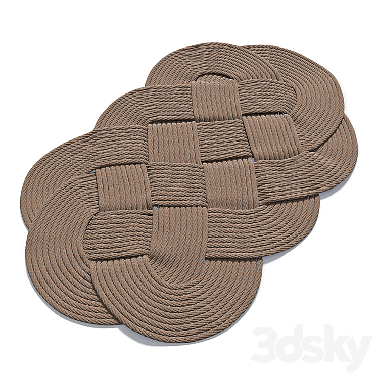 Braided rug 3D Model