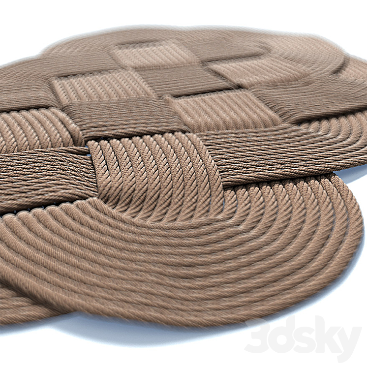 Braided rug 3D Model