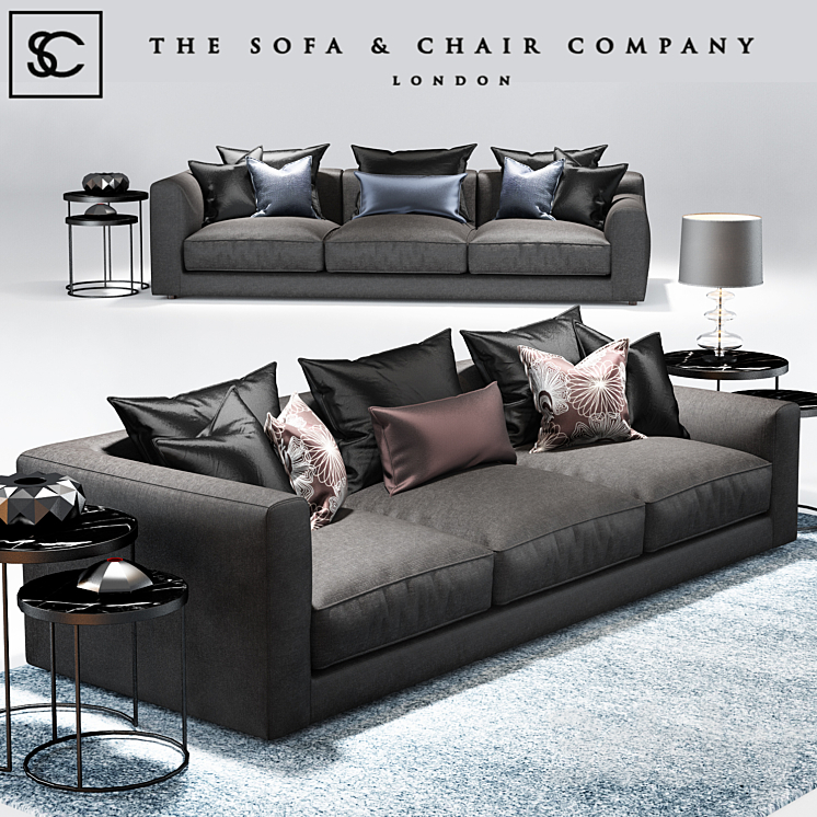 Elis sofa_The sofa and chair company_Coppice table 3DS Max - thumbnail 1
