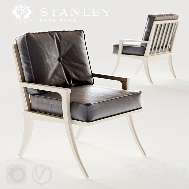 Stanley Furniture Crestaire-Lena Accent Chair 3DS Max - thumbnail 1