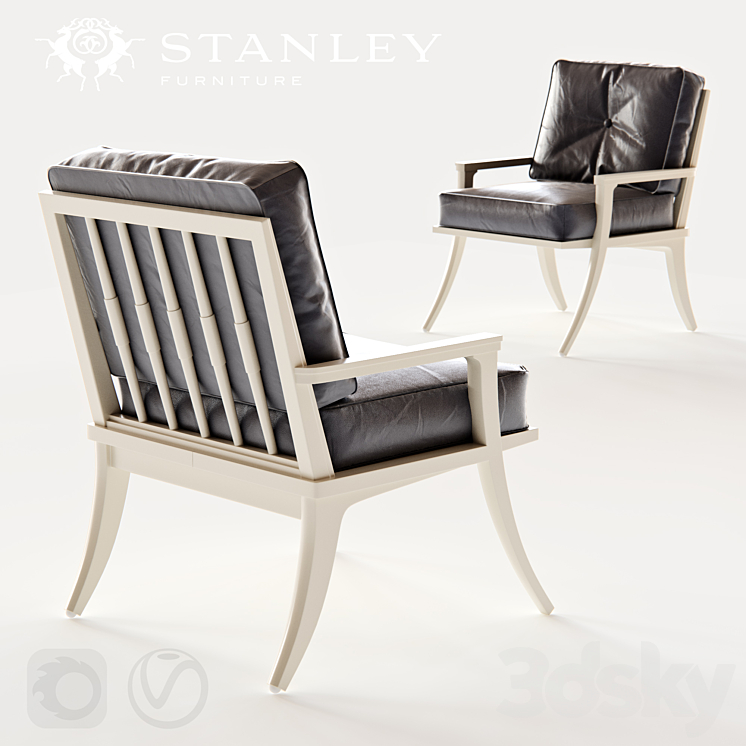 Stanley Furniture Crestaire-Lena Accent Chair 3DS Max - thumbnail 2