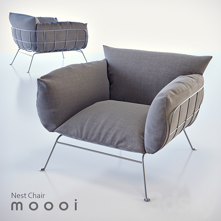 Moooi Nest Chair Arm chair 3D model