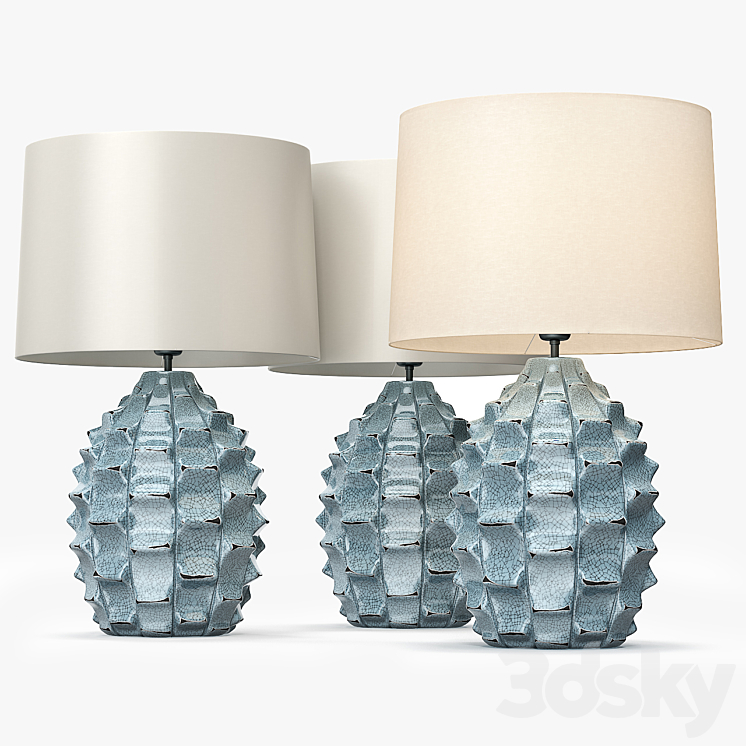 LuxDeco Bayern Table Lamp – Turquoise Base 3DS Max - thumbnail 2
