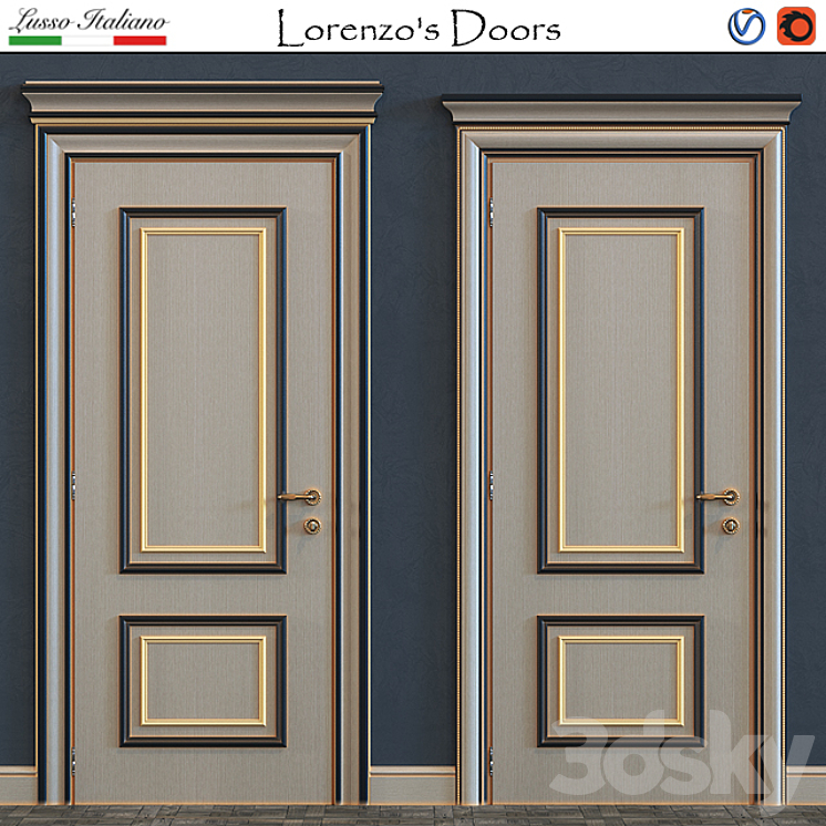Lorenzo's Doors (Pietralta-2) 3DS Max - thumbnail 1
