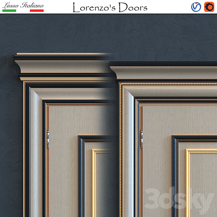 Lorenzo's Doors (Pietralta-2) 3DS Max - thumbnail 2