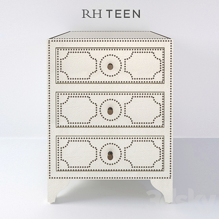 RH_KITSON_3DRAWER NIGHTSTAND Sideboard & Chest of drawer 3D model