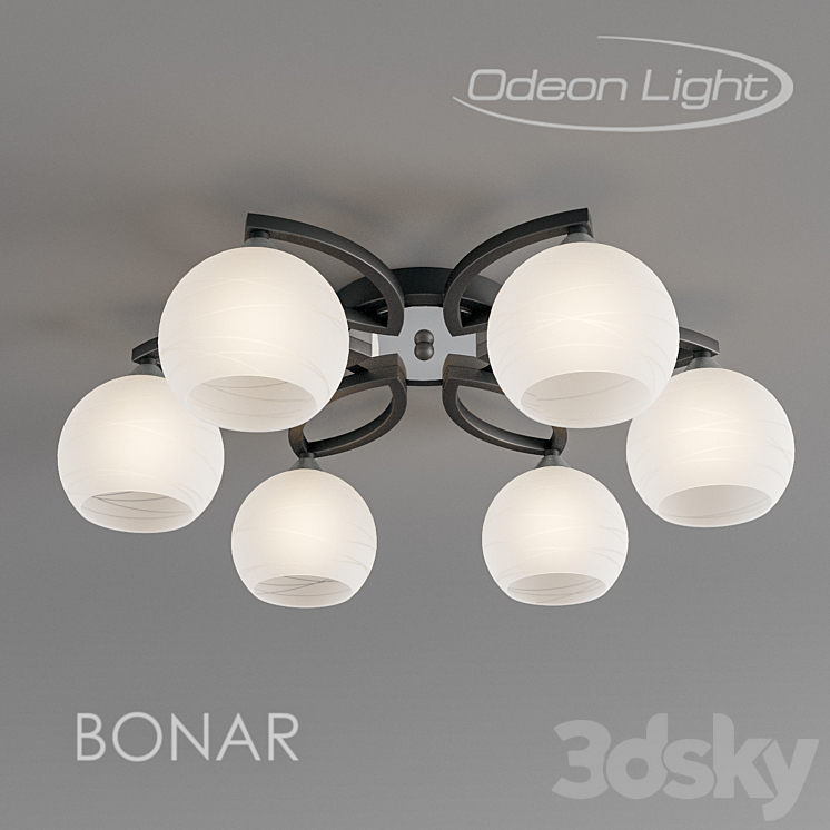Chandelier ceiling BONAR Odeon Light 2773 \/ 6C 3DS Max - thumbnail 1