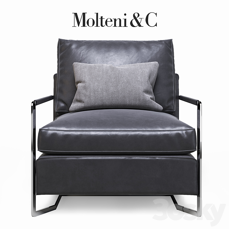 Molteni&C Portfolio armchair 3DS Max - thumbnail 1
