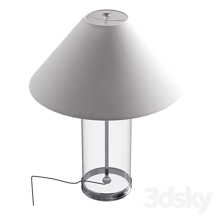 Ralph Lauren MODERN TABLE LAMP IN POLISHED SILVER 3D Model