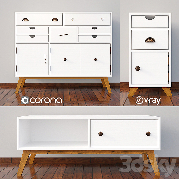 chest of drawers Lydia 03 3DS Max - thumbnail 1