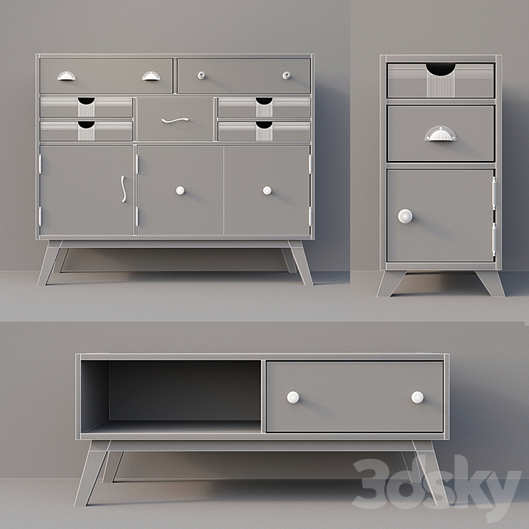 chest of drawers Lydia 03 3DS Max - thumbnail 2