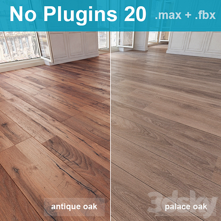 Parquet 20 (2 species without the use of plug-ins) 3DS Max - thumbnail 1