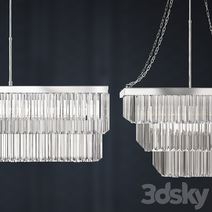 Bella Figura 2 pendants (vray corona) 3D Model