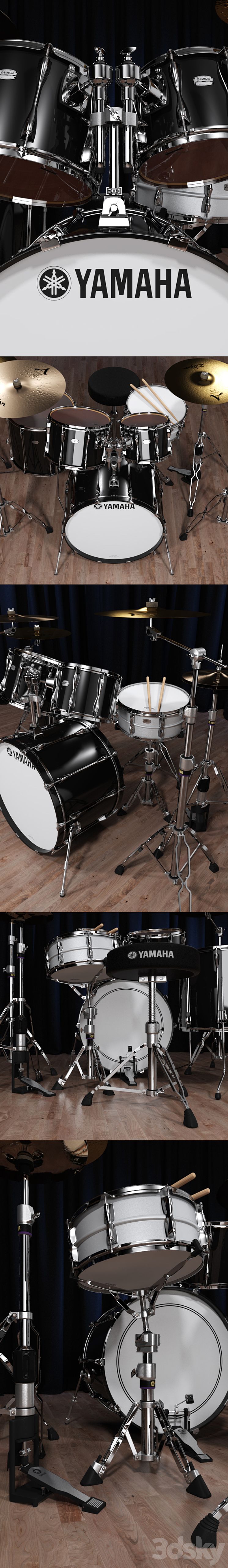 Yamaha Recording Custom 3D Model
