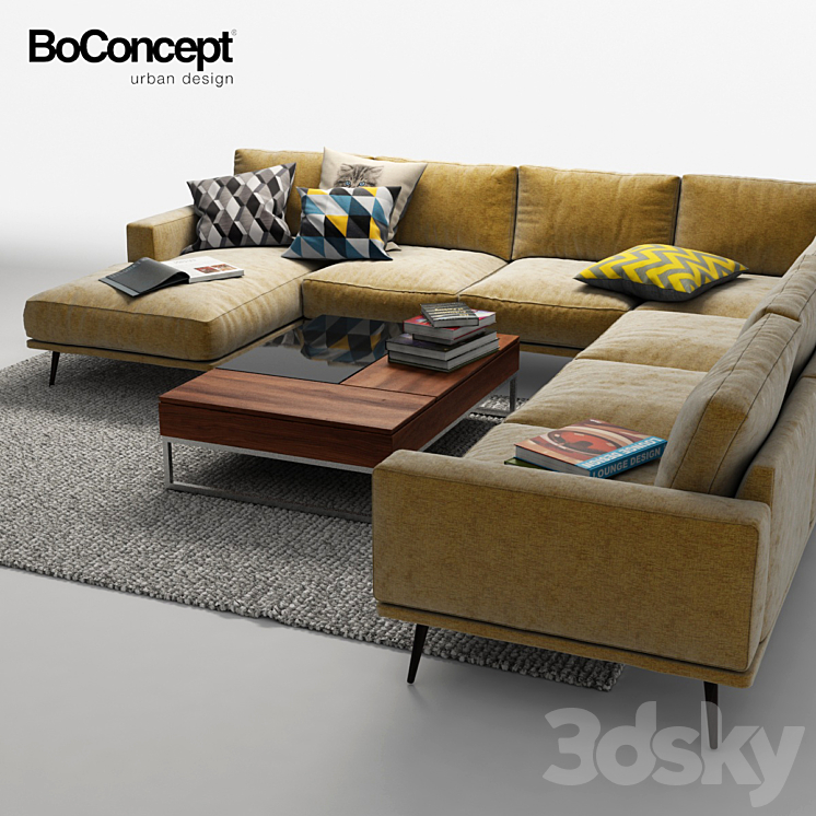Corner sofa BoConcept 3DS Max - thumbnail 1