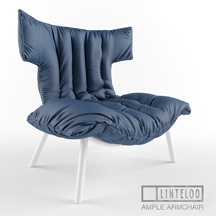 Linteloo Ample armchair by Sebastian Herkner 3DS Max - thumbnail 1
