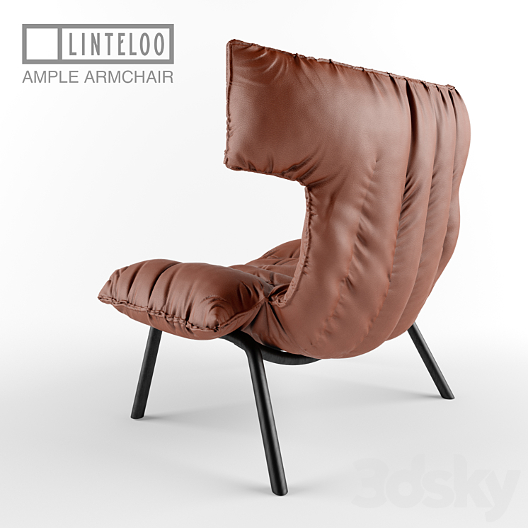 Linteloo Ample armchair by Sebastian Herkner 3DS Max - thumbnail 2