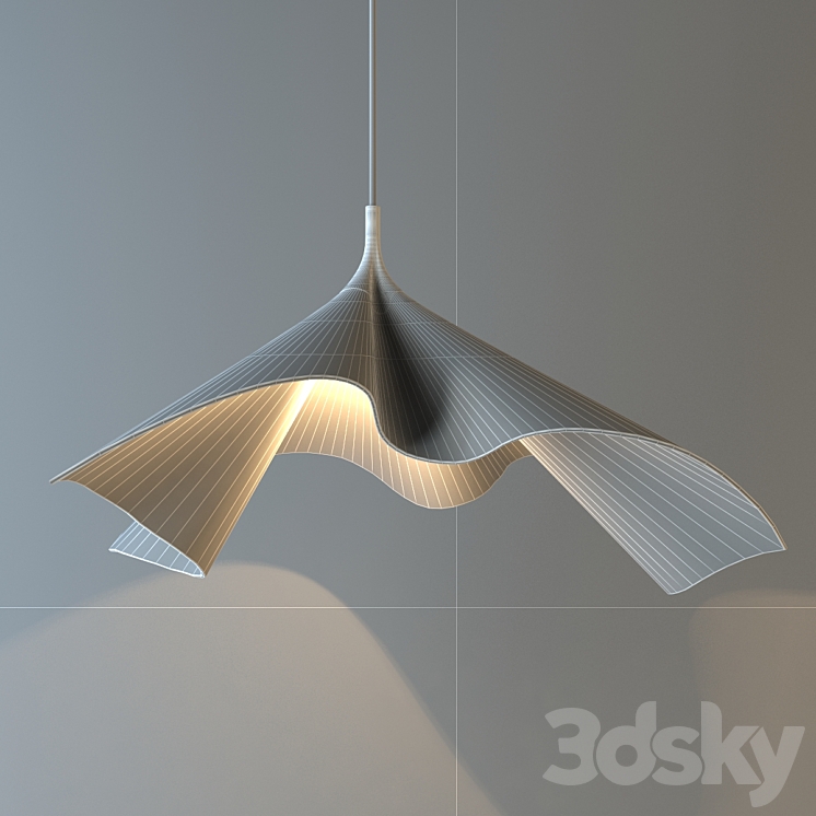 COZI Bloom Light Pendant white 3D Model