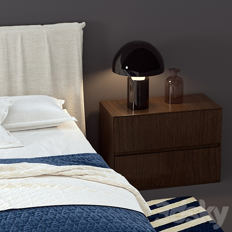 Bed Novamobili Twiggy 3D Model