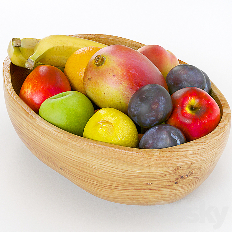 Ethnic Fruit Bowl 3DS Max - thumbnail 2