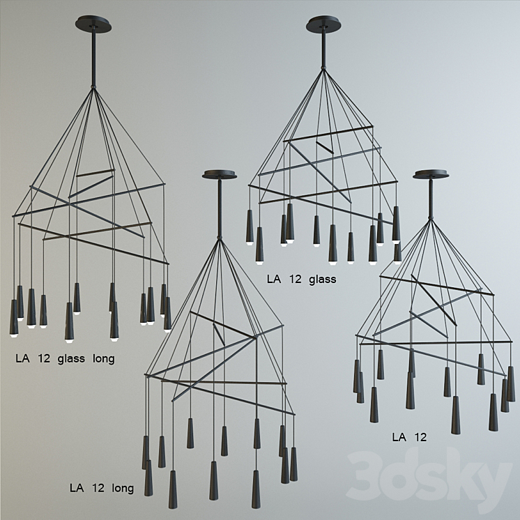 Lamp Morosini Mikado LA 12 3D Model