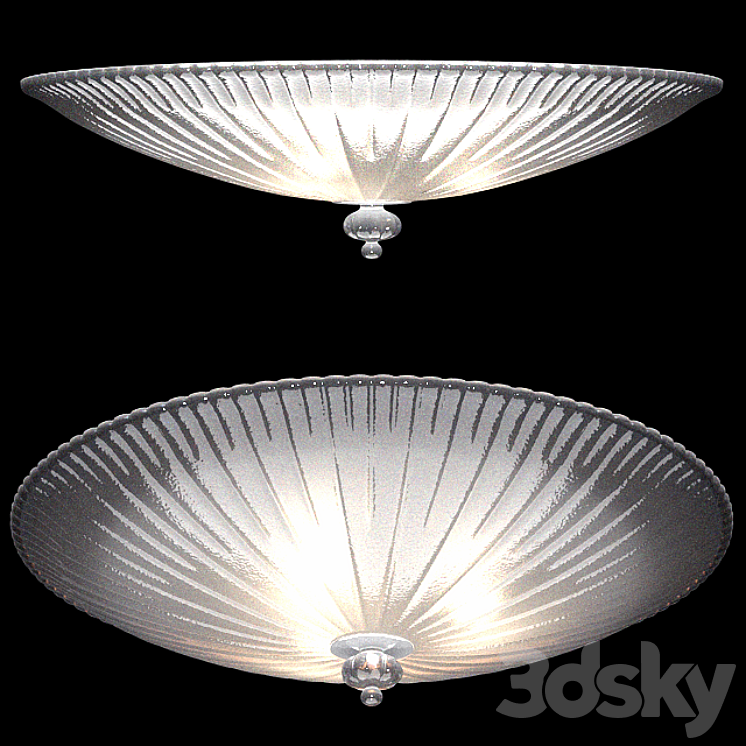 Ceiling lamp Ideal Lux Shell PL4 008615 3DS Max - thumbnail 1