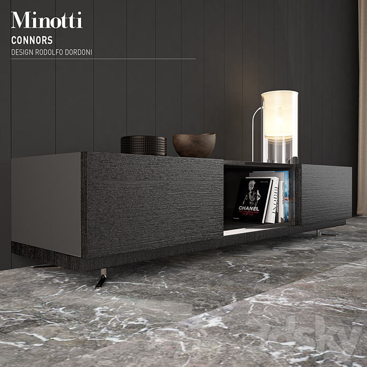 Minotti Connors 252×70 mm 3DS Max - thumbnail 1