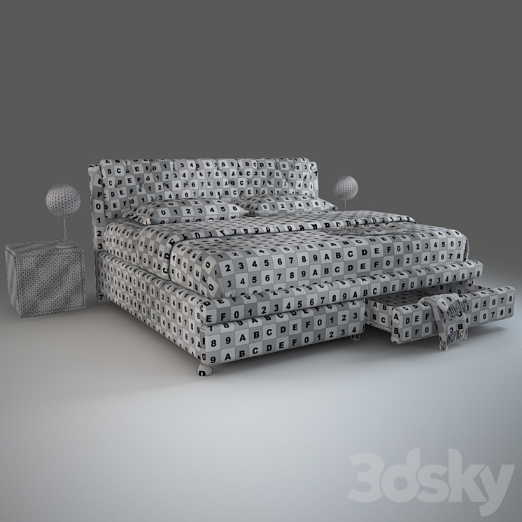 Bed Ainge from BAXTON Studio 3DS Max - thumbnail 2