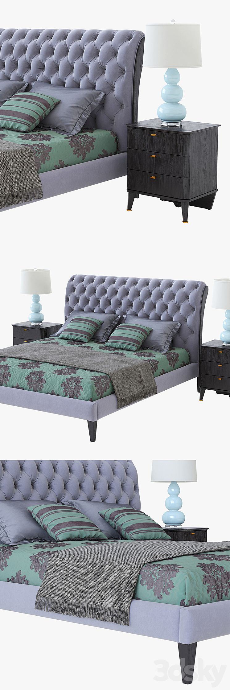 Bed Fratelli Barri FB.BD.MES.372 3D Model