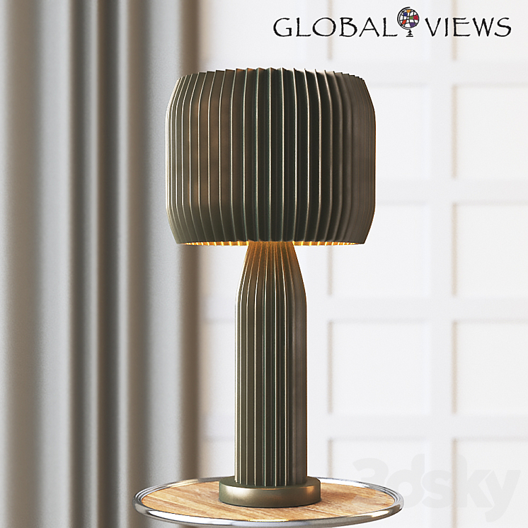 Global Views Crimp Table Lamp 3D Model