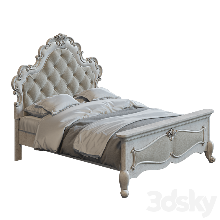 Bed classic 3DS Max - thumbnail 1