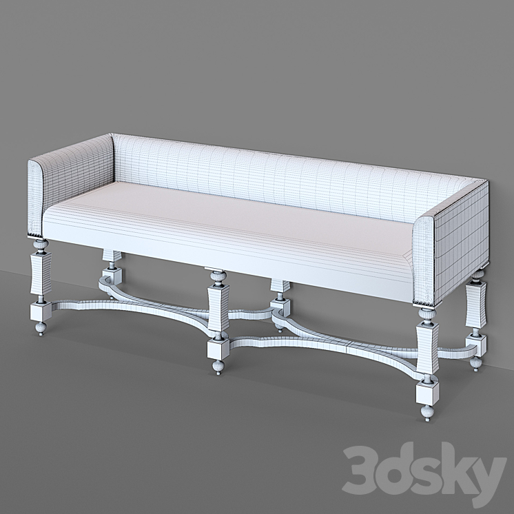 Baker JESSICA BENCH 3DS Max - thumbnail 2