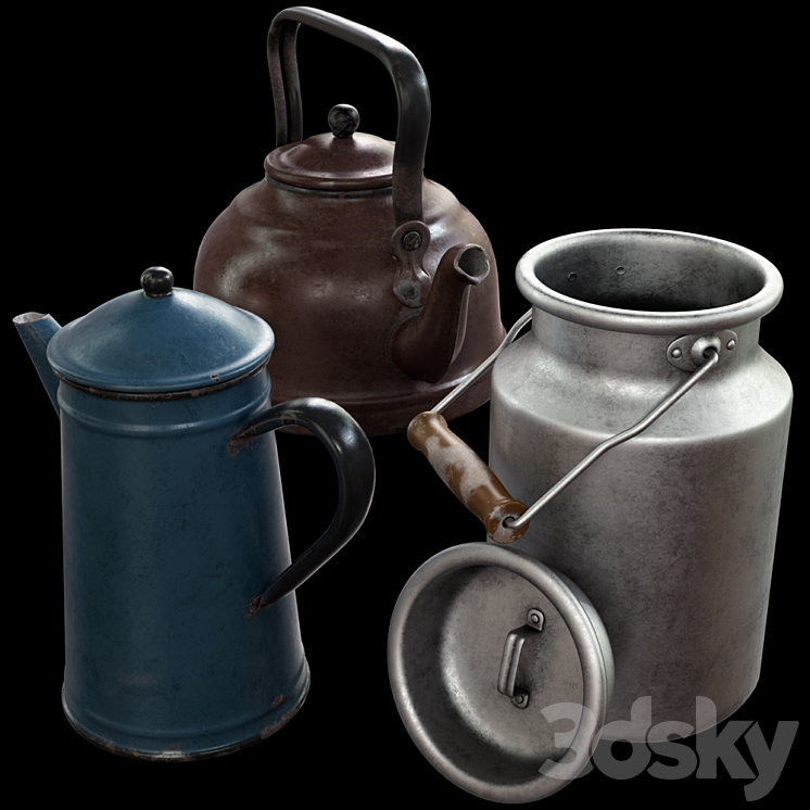 Old utensils 3DS Max - thumbnail 1