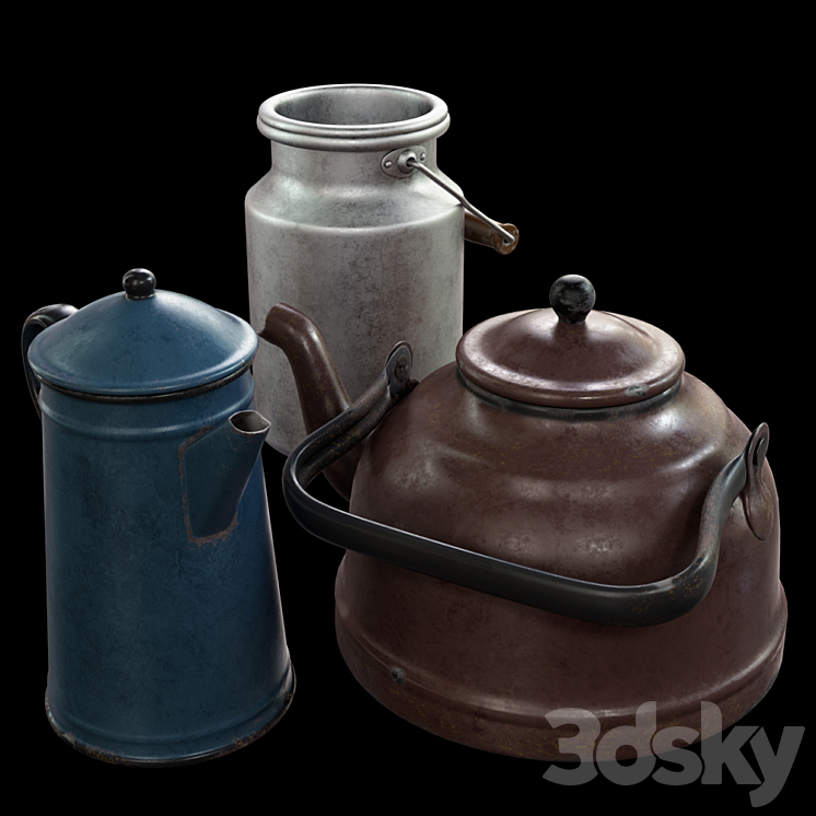 Old utensils 3DS Max - thumbnail 2