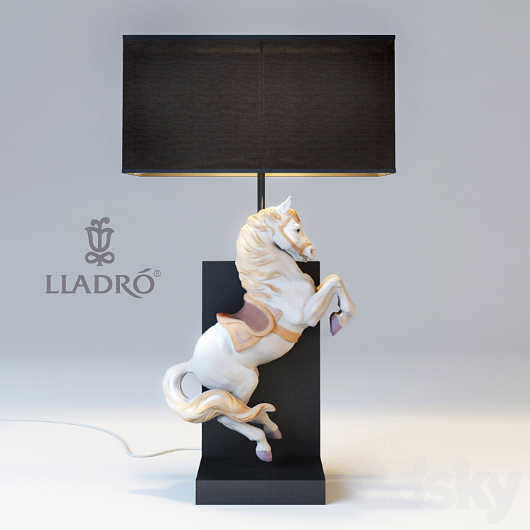 Table Lamp Lladro Courbette 3DS Max - thumbnail 1