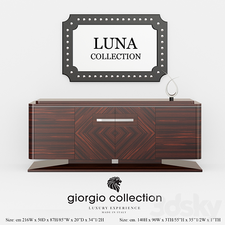 Dressers Giorgio collectio collection Luna 3DS Max - thumbnail 1