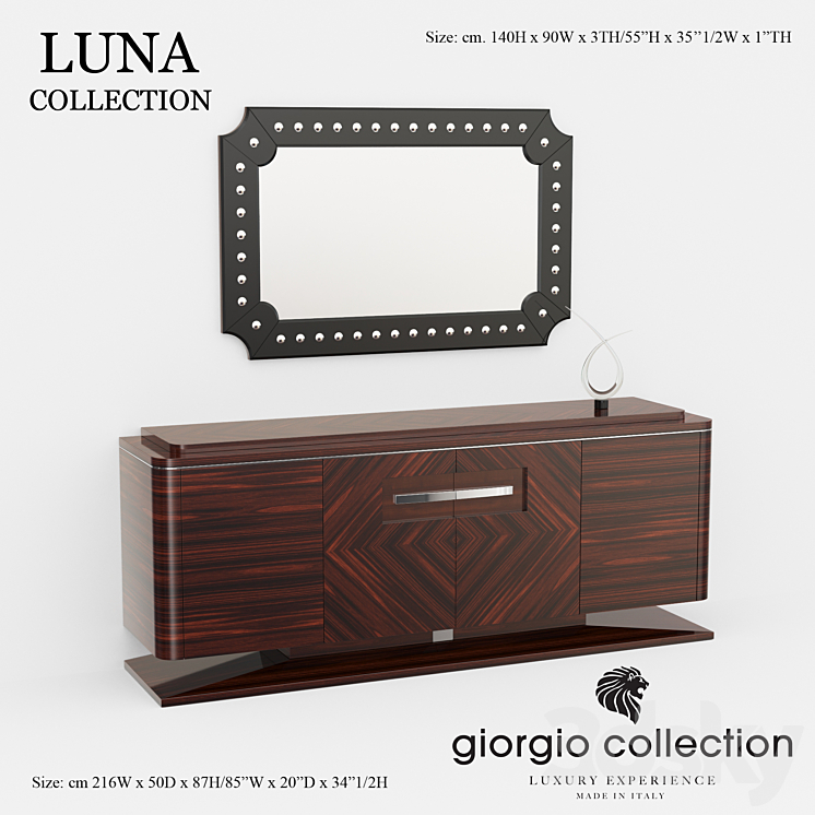 Dressers Giorgio collectio collection Luna 3DS Max - thumbnail 2