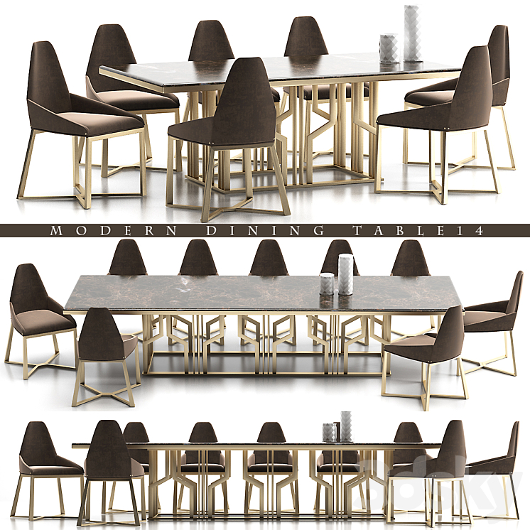 DINING TABLE 14 3DS Max - thumbnail 1