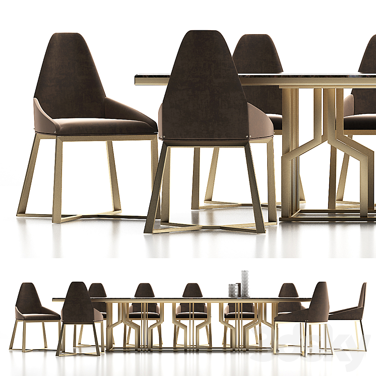 DINING TABLE 14 3DS Max - thumbnail 2