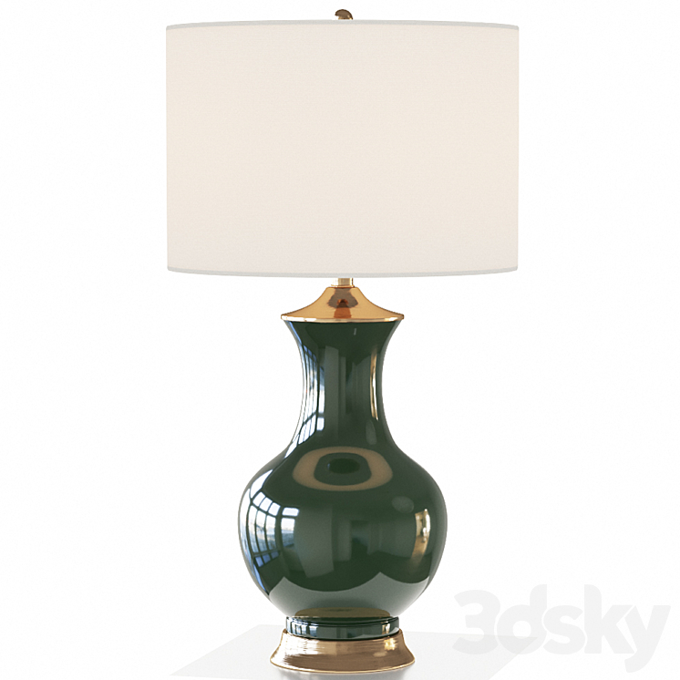 LILOU TABLE LAMP GREEN Table lamp 3D model