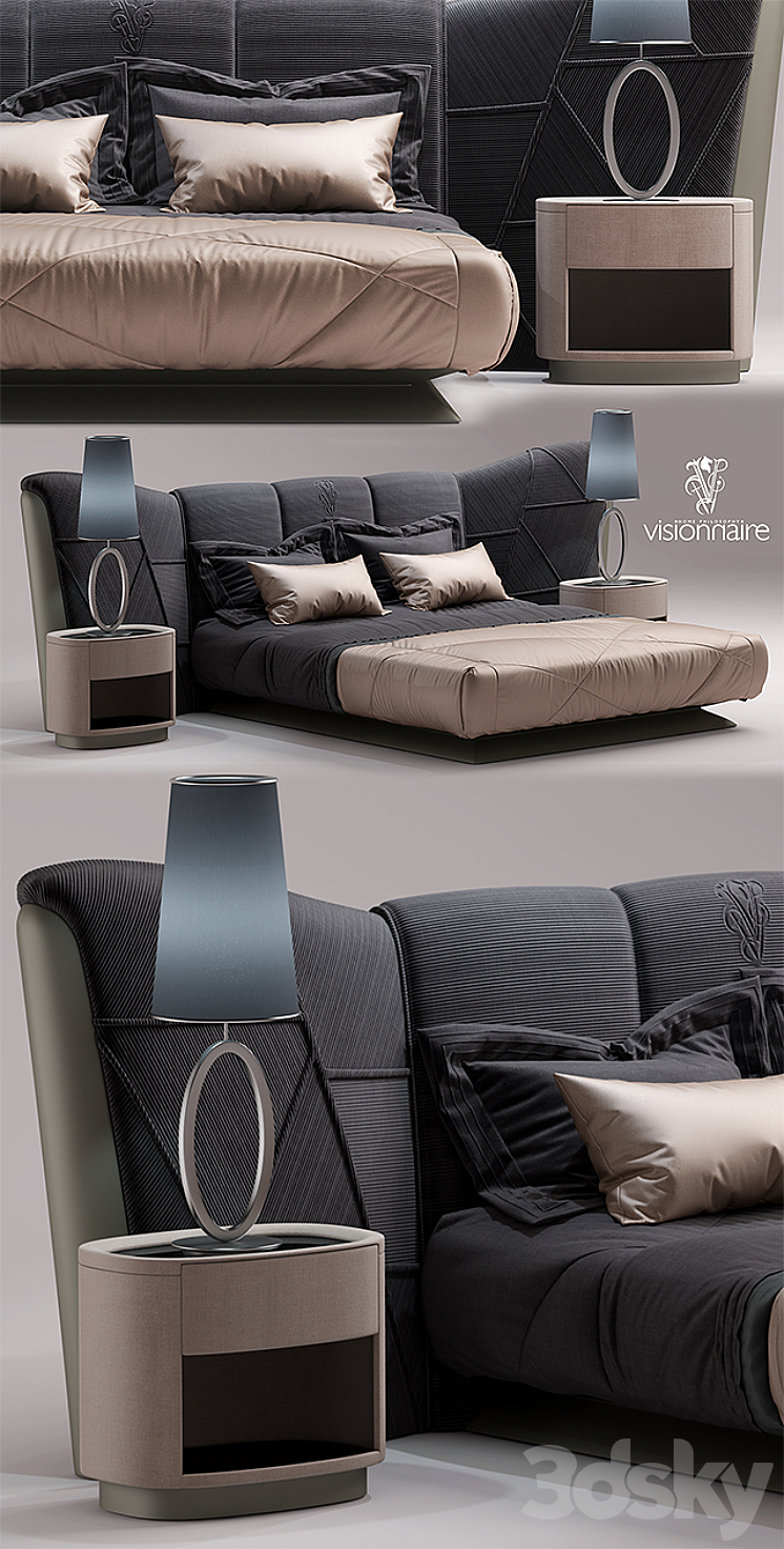 Bed visionnaire Plaza BED 3DS Max - thumbnail 2