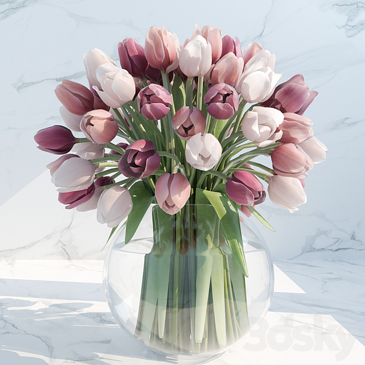 tulips 3DS Max - thumbnail 1