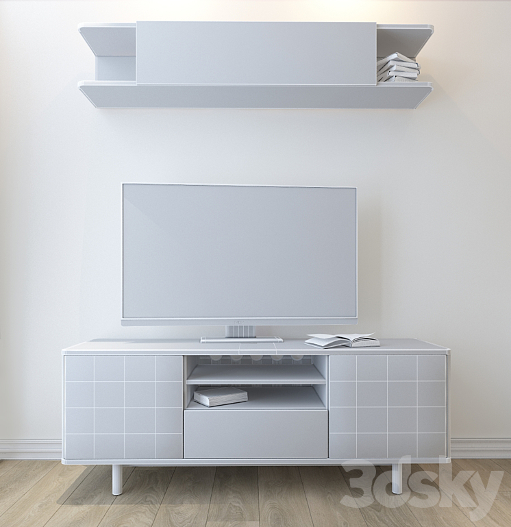Mostorp IKEA TV Stand and shelf wall Sideboard Chest of drawer