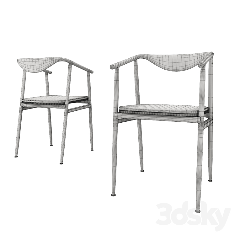 Retro chair Sofas 3D Model