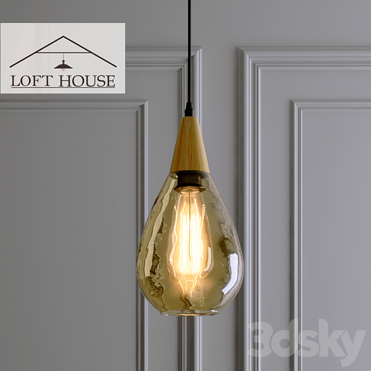Hanging lamp LOFT HOUSE P-167 3D Model
