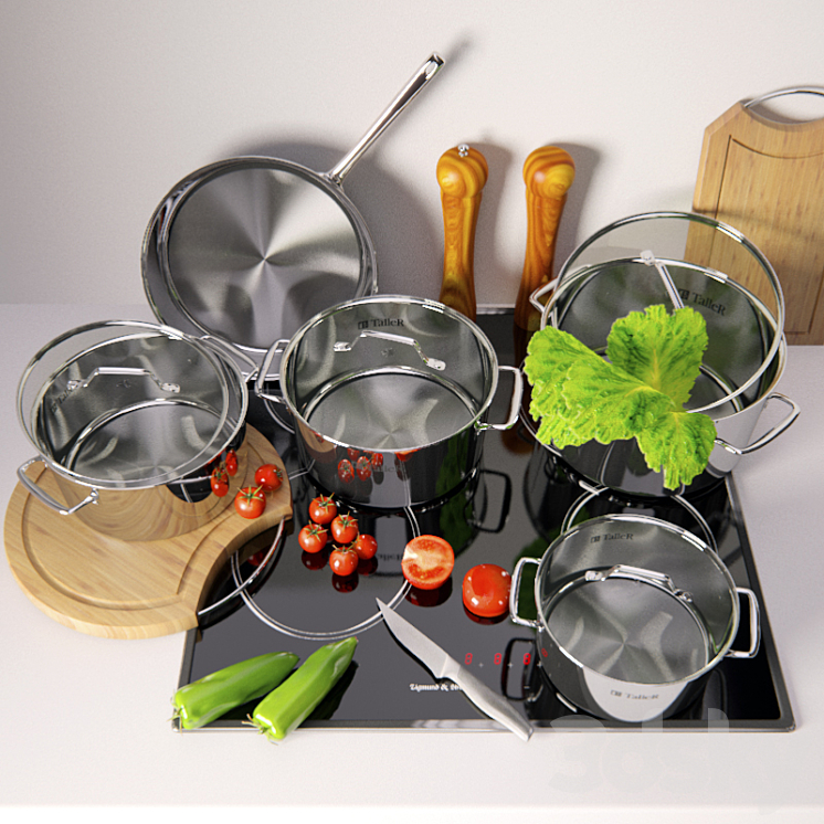 Crockery Taller 3D Model