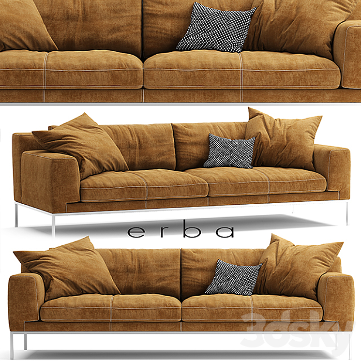 Sofa ERBA ITALIA EDIZIONE Sectional sofa 3DS Max - thumbnail 1