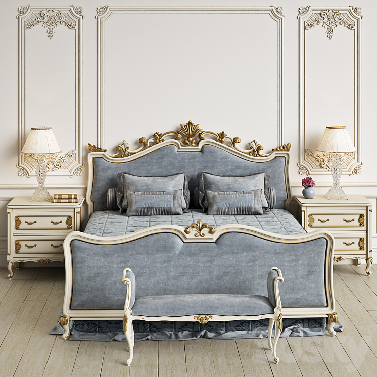 Angelo Cappellini Wagner Bedroom 3DS Max - thumbnail 1