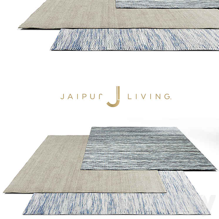 Jaipur Living Solid Rug Set 1 3DS Max - thumbnail 1
