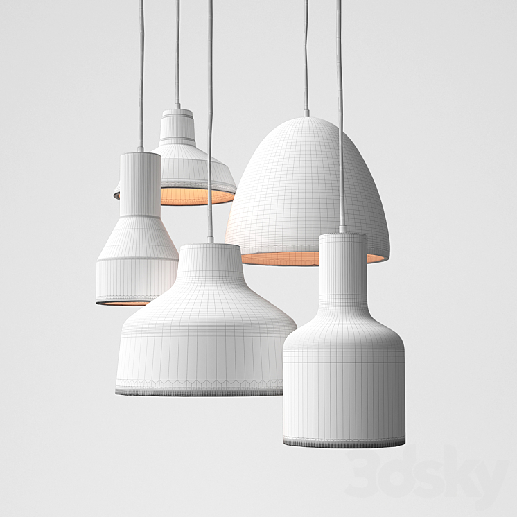 Set of lamps INDUSTRY WEST company 3DS Max - thumbnail 2